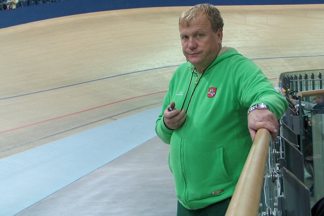 Dviračių treko rinktinės vyriausiasis treneris Antanas Jakimavičius