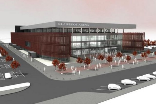 Taip turėtų atrodyti Klaipėdos arena.