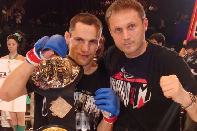 Marius Žaromskis ir LBF prezidentas Donatas Simanaitis
