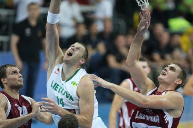 Lietuvos rinktinės krepšininkas Marijonas Petravičius