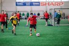 Futbolo aikštėje kovojo gimnazistai