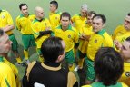 Futbolo kovoms rengiasi žurnalistai