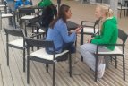 Olimpinė čempionė mėgausis olimpiada