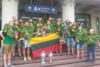 Pasaulio čempionai grįžo namo