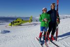 Po finišo – gera kalnų slidininkų nuotaika