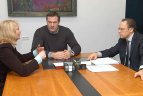 Alekna su Alekna kalbėjosi apie sportą