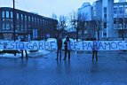 Fanai protestavo prieš mero siekius