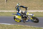Kartodromo trasose karaliaus motociklai