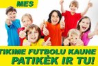 Skatins vaikus domėtis futbolu