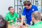 Žalgiriečių vizitas – unikaliame restorane