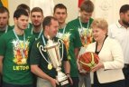 Prezidentė pasveikino Europos čempionus