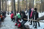 Savivaldybės darbuotojai rinkosi į sporto šventę