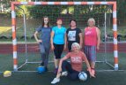 Marijampolėje futbolą žaidžia ir močiutės