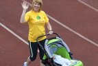 Irina Krakoviak maratone startuos su sūnumi