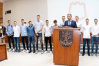 Čempionams rankas spaudė sostinės meras