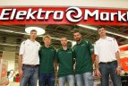Pirkėjai rungėsi su krepšinio žvaigždėmis
