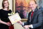 Europos čempionė pagerbta Vyriausybėje