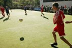 Atnaujintas futbolo aikštynas Lentvaryje