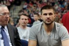 L. Kleiza aplankė rinktinės stovyklą