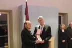 Vilniečiui - ordinas iš Latvijos prezidento rankų