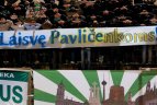 Lietuvių fanai palaikė kolegas iš Ukrainos
