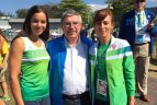 IOC prezidentas susitiko su irkluotojais
