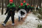 Saboniukų treniruotėse - šiaurietiškasis ėjimas