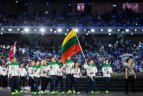 Baku nušvietė Europos žaidynių fejerverkai