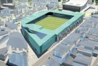 Paviešintos stadiono projekto vizualizacijos