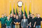 Krepšininkų ekskursija po Seimą