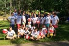 Utenos vaikų globos namų stovyklą aplankė Utenos „Utenio“ futbolininkai.