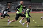 2013 03 21. Paskutinė Lietuvos rinktinės treniruotė Austrijoje prieš rungtynes su Slovakijos komanda.