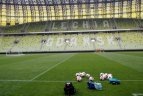 Lietuvos rinktinės treniruotė Gdansko "PGE Arena"