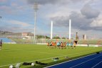 Lietuvos futbolo rinktinės treniruote prieš rungtynes su Liuksemburgu
