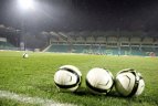 Lietuvos rinktinės treniruotė Žilinos stadione prieš rungtynes su Slovakijos futbolininkais.