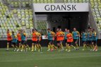 Lietuvos rinktinės treniruotė Gdansko "PGE Arena"