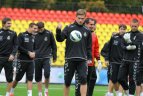 Lietuvos futbolo rinktinė pradėjo pasiruošimą paskutiniams atrankos mačams