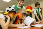 Projekto „1:0 vokiečių kalbos naudai“ finalinio turnyro akimirkos