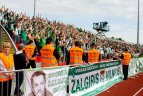 "Žalgiris" įveikė "Bangą" ir pergale džiaugėsi su fanais