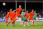 "Žalgiris" įveikė "Bangą" ir pergale džiaugėsi su fanais