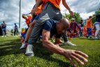 Stadione susitiko buvusios Nyderlandų ir Lietuvos futbolo žvaigždės.