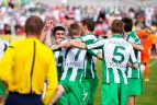 "Žalgiris" įveikė "Bangą" ir pergale džiaugėsi su fanais