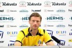 Lietuvos ir Graikijos futbolininkai treniravosi LFF stadione