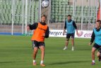 Lietuvos futbolo rinktinės treniruote prieš rungtynes su Liuksemburgu