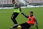 Lietuvos B ir U'21 rinktinės žaidė treniruotės pobūdžio rungtynes