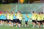 Lietuvos ir Graikijos futbolininkai treniravosi LFF stadione