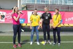 Merginos skatinamos dalyvauti futbolo veikloje