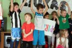 "Futboliukas" tebelanko darželius