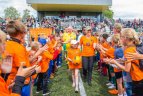 Stadione susitiko buvusios Nyderlandų ir Lietuvos futbolo žvaigždės.