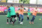 Merginos skatinamos dalyvauti futbolo veikloje